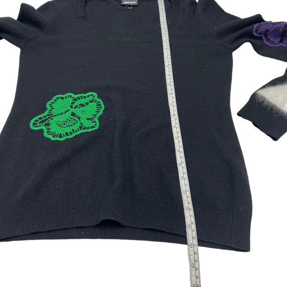 Just Cavalli Cashmere Angora Black Scoop Neck Knit Pullover Sweater Size… - Picture 9 of 12